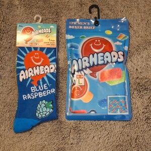 🤑 3/$20 Airheads Blue Raspberry Socks/Boxer Brief Set